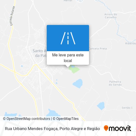 Rua Urbano Mendes Fogaça mapa