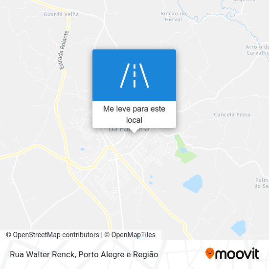 Rua Walter Renck mapa
