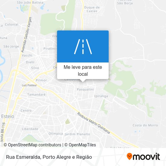 Rua Esmeralda mapa