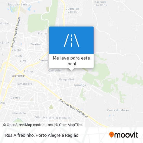 Rua Alfredinho mapa