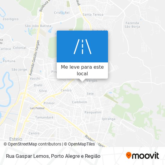 Rua Gaspar Lemos mapa