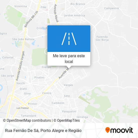 Rua Fernão De Sá mapa