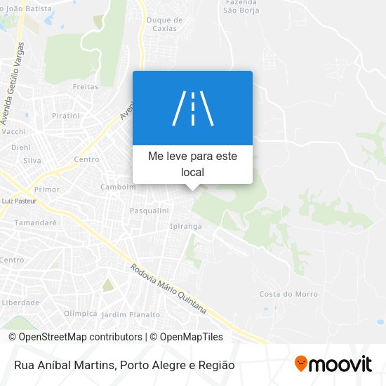 Rua Aníbal Martins mapa