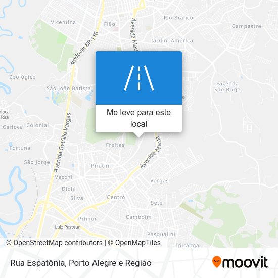 Rua Espatônia mapa