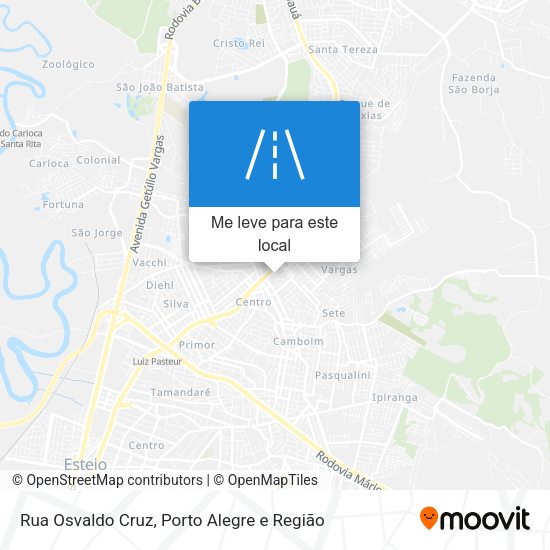 Rua Osvaldo Cruz mapa