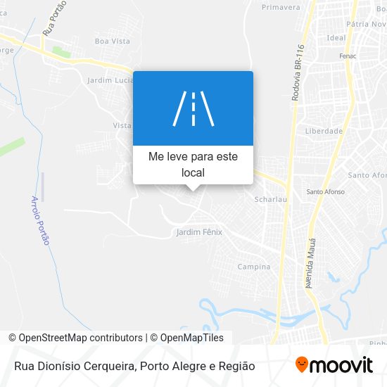Rua Dionísio Cerqueira mapa