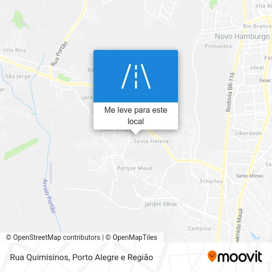 Rua Quimisinos mapa