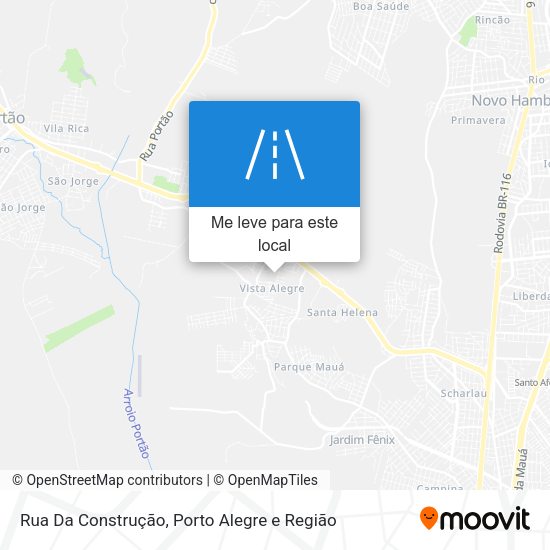 Rua Da Construção mapa