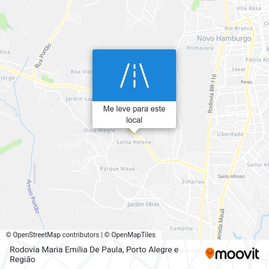 Rodovia Maria Emília De Paula mapa