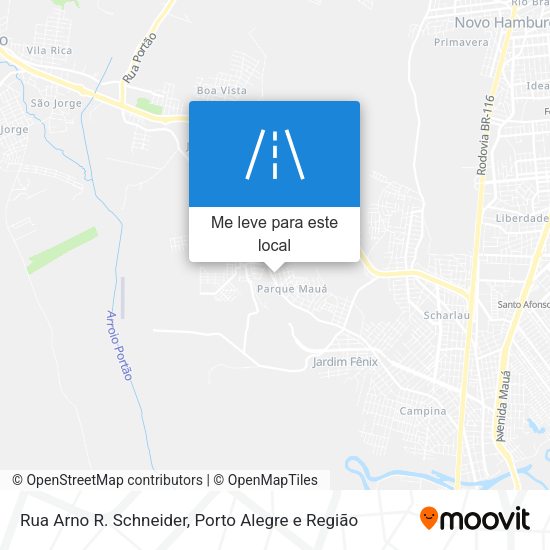 Rua Arno R. Schneider mapa
