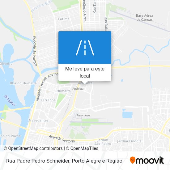 Rua Padre Pedro Schneider mapa