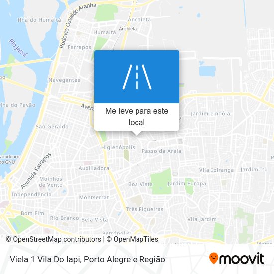 Viela 1 Vila Do Iapi mapa