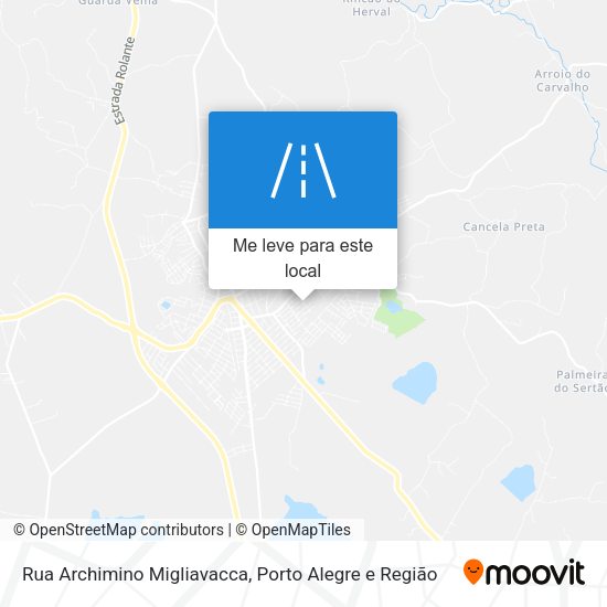 Rua Archimino Migliavacca mapa