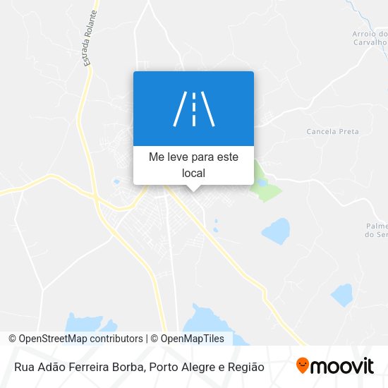 Rua Adão Ferreira Borba mapa