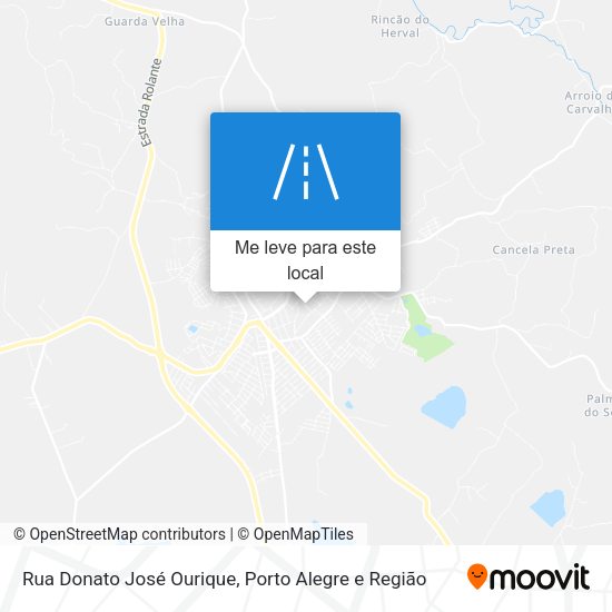 Rua Donato José Ourique mapa