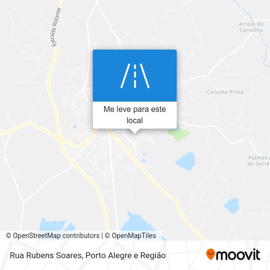Rua Rubens Soares mapa