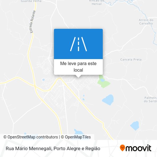 Rua Mário Mennegali mapa