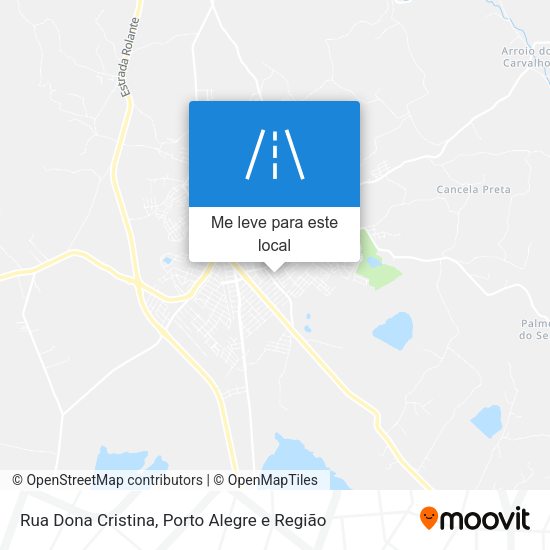 Rua Dona Cristina mapa