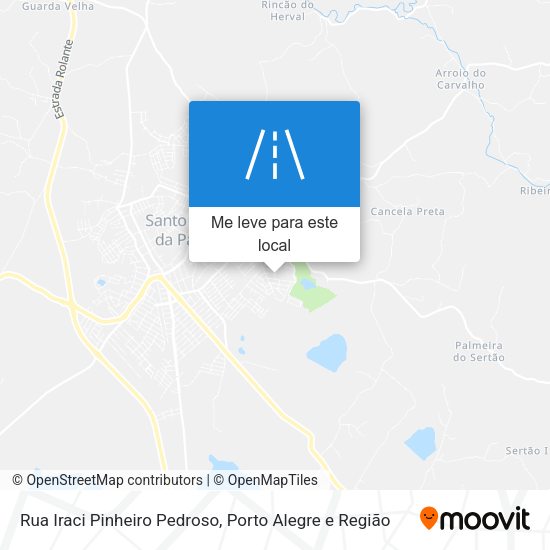 Rua Iraci Pinheiro Pedroso mapa