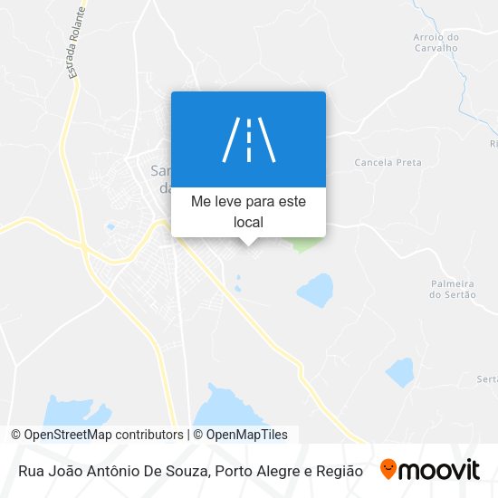 Rua João Antônio De Souza mapa
