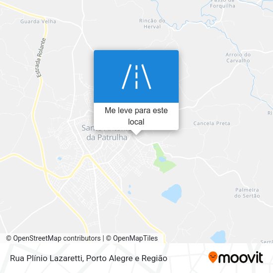 Rua Plínio Lazaretti mapa