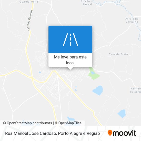 Rua Manoel José Cardoso mapa