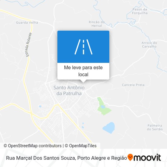Rua Marçal Dos Santos Souza mapa