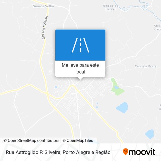 Rua Astrogildo P. Silveira mapa