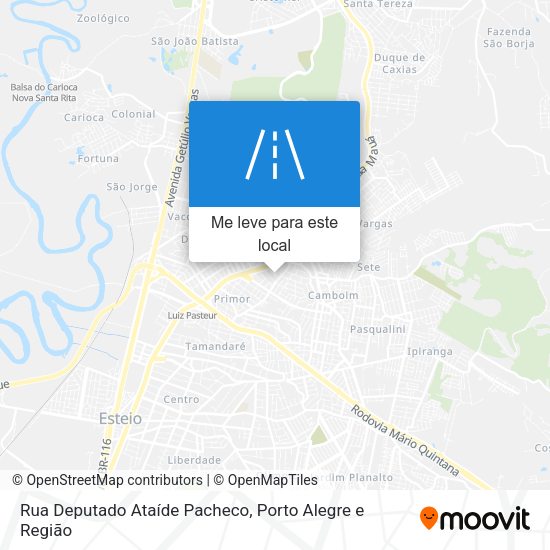 Rua Deputado Ataíde Pacheco mapa