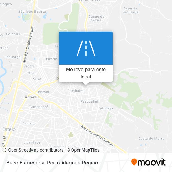 Beco Esmeralda mapa