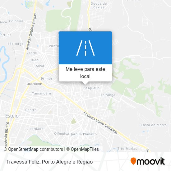 Travessa Feliz mapa