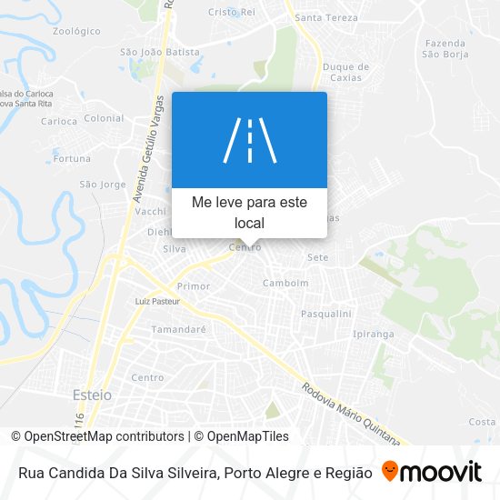 Rua Candida Da Silva Silveira mapa