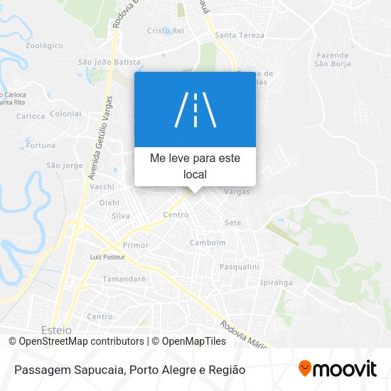 Passagem Sapucaia mapa