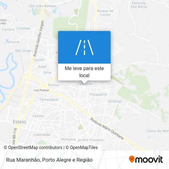 Rua Maranhão mapa