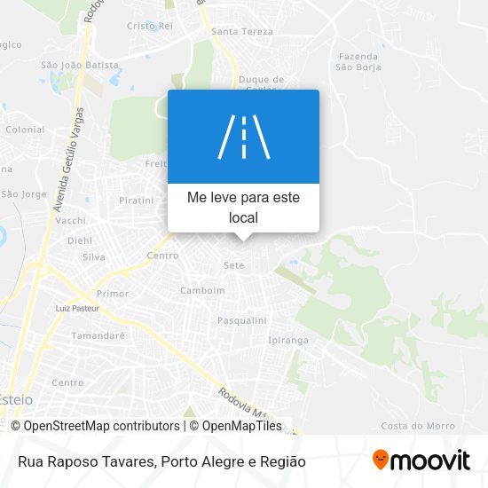 Rua Raposo Tavares mapa