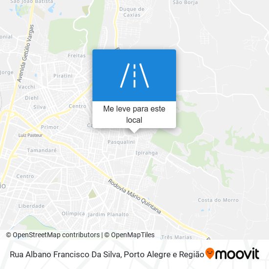 Rua Albano Francisco Da Silva mapa