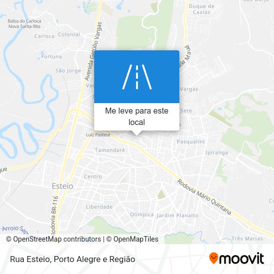 Rua Esteio mapa