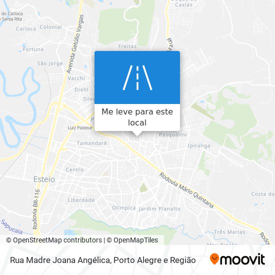 Rua Madre Joana Angélica mapa