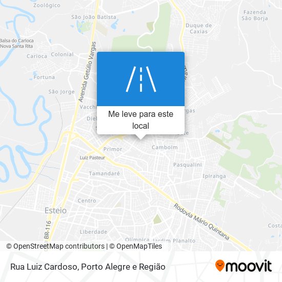 Rua Luiz Cardoso mapa