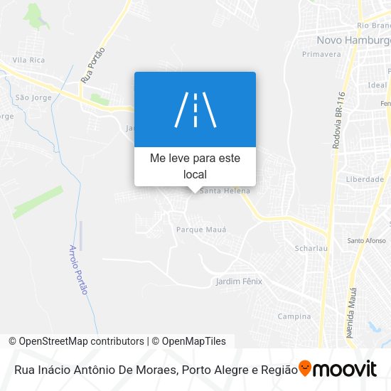 Rua Inácio Antônio De Moraes mapa