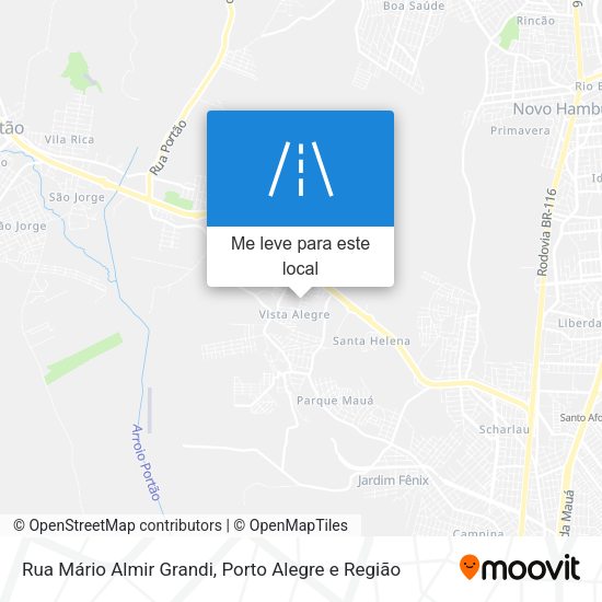 Rua Mário Almir Grandi mapa
