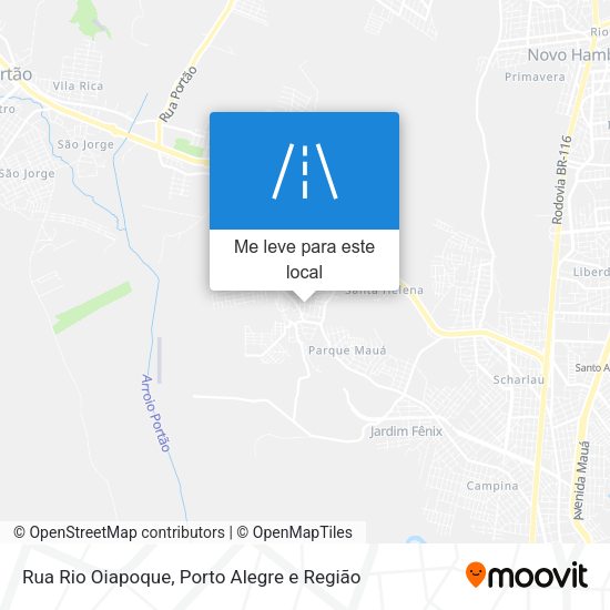 Rua Rio Oiapoque mapa