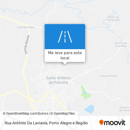 Rua Antônio Da Laviania mapa