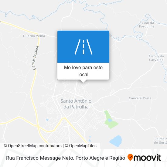 Rua Francisco Message Neto mapa