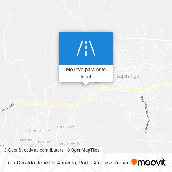 Rua Geraldo José De Almeida mapa