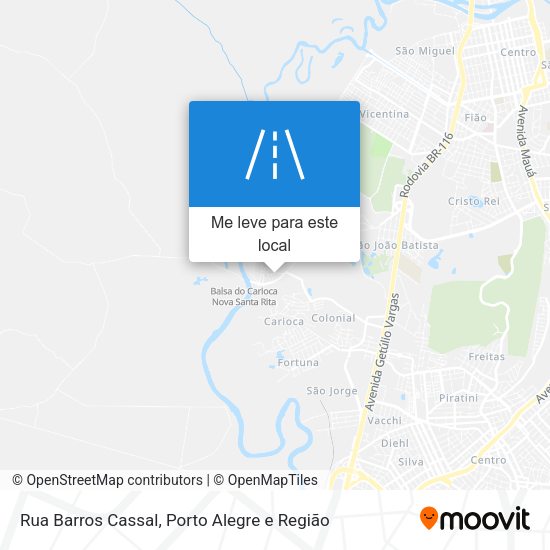 Rua Barros Cassal mapa
