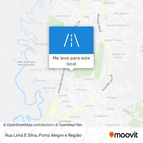 Rua Lima E Silva mapa