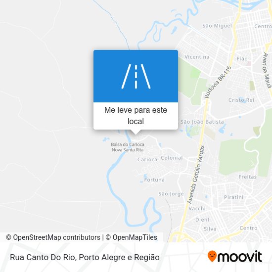 Rua Canto Do Rio mapa