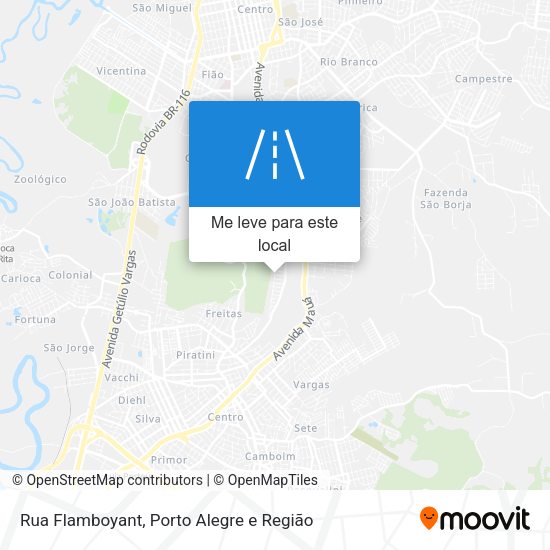 Rua Flamboyant mapa
