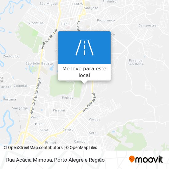 Rua Acácia Mimosa mapa